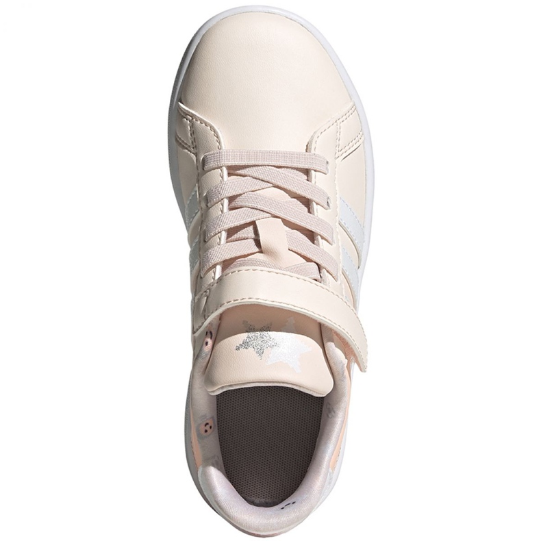 Sapatos Adidas Grand Court C Jr FW4937 crua rosa 1
