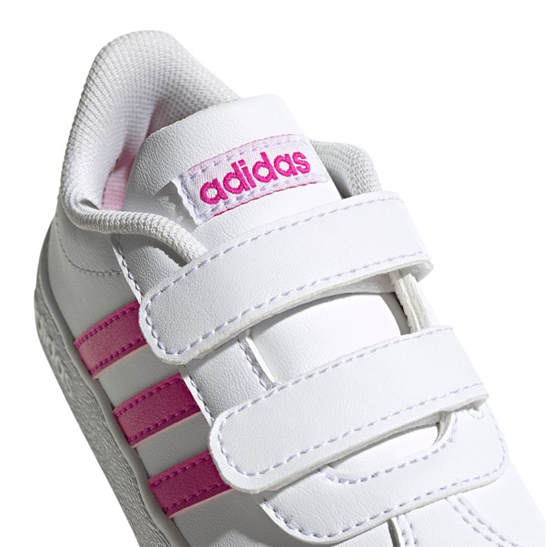 Sapatos Adidas Vl Court 2.0 Cmf Jr EG3890 branco rosa 1