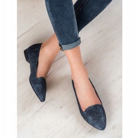 Goodin Bailarinas com efeito holo azul marinho azul 1