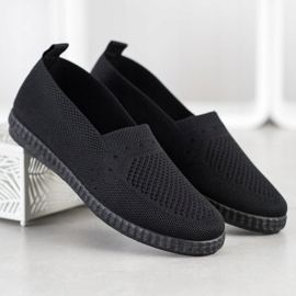 Via Giulia  Tênis Openwork Slip preto 1