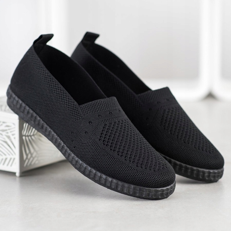 Via Giulia  Tênis Openwork Slip preto 1 Via Giulia  Tênis Openwork Slip preto 1