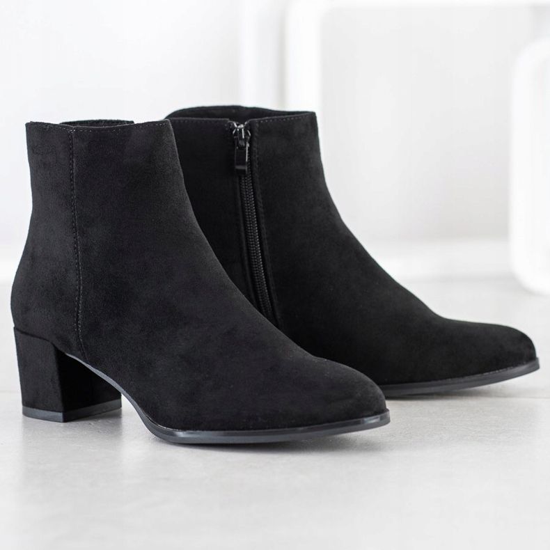 Sergio Leone Botas femininas com isolamento preto 1