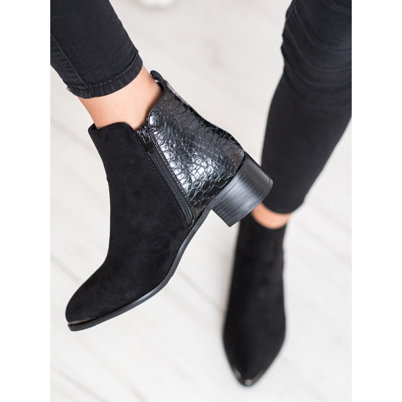 Kayla Botas elegantes em um poste baixo preto 2