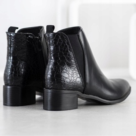 Kayla Botas elegantes em um poste baixo preto 1