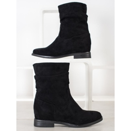 Queentina Botas com cano largo preto 1