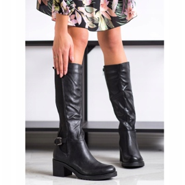 Flyfor Botas Pretas Confortáveis preto 1