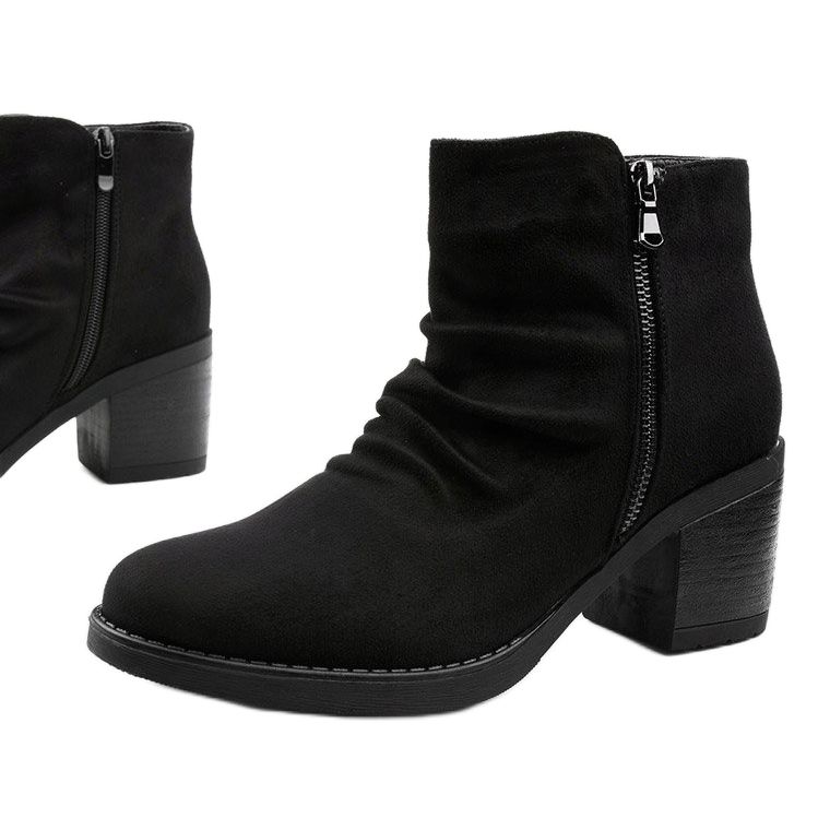 Botas pretas com zíper Millgrove preto 1