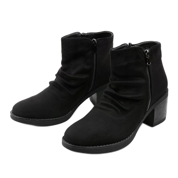 Botas pretas com zíper Millgrove preto 2