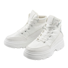 Botas esportivas com isolamento branco Ysleta prata 2