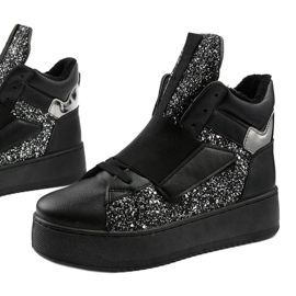 Botas pretas com isolamento de Hentevar preto prata 1