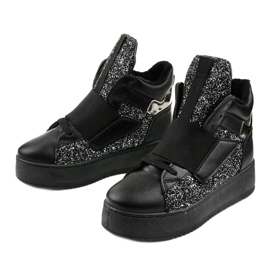 Botas pretas com isolamento de Hentevar preto prata 2