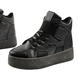 Botins isolados no Riverview preto cinza 1