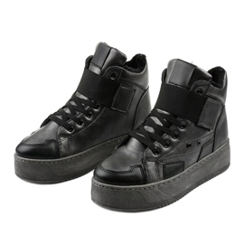 Botins isolados no Riverview preto cinza 2