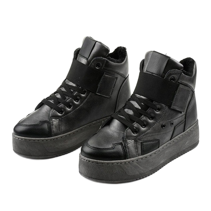 Botins isolados no Riverview preto cinza 2