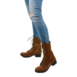 Botas de renda marrom escuro S10 1