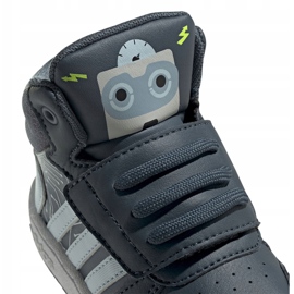 Sapatos Adidas Hoops Mid 2.0 I Jr FW4925 branco cinza 2