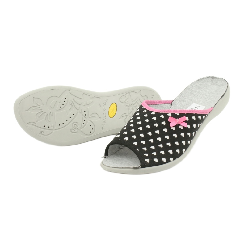Sapatos femininos Befado pu 254D108 branco preto rosa 4