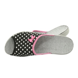 Sapatos femininos Befado pu 254D108 branco preto rosa 5