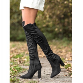 Sweet Shoes Botas altas no Spitz preto 2