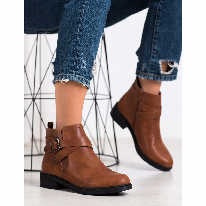 Top Shoes Botas clássicas marrons castanho 1