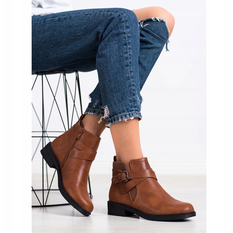 Top Shoes Botas clássicas marrons castanho 2