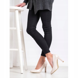 Goodin Bombas de salto alto bege 2