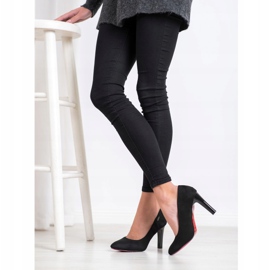 Goodin Bombas de salto alto preto 1