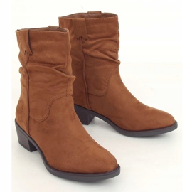 Camel 3345 Botas de salto baixo Camel castanho 1