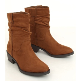 Camel 3345 Botas de salto baixo Camel castanho 2