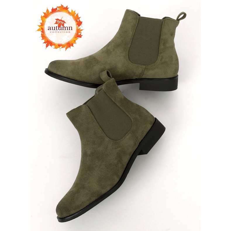 Botas verdes Chelsea para mulheres 8310 verdes 1