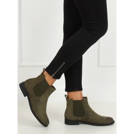 Botas verdes Chelsea para mulheres 8310 verdes 2