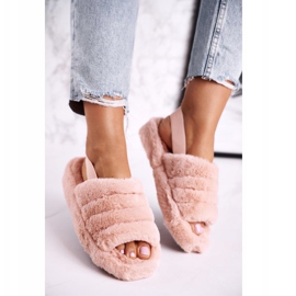 FJ1 Chinelos femininos na plataforma do floco de neve de pele laranja 2