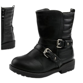Botas infantis pretas para meninas Keenshaper preto 1