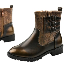 Botas infantis marrons de Ykslet marrom 1