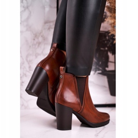 Botas quentes no salto Sergio Leone Brown BT311 castanho 1