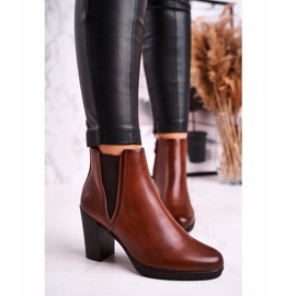 Botas quentes no salto Sergio Leone Brown BT311 castanho 2