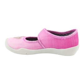 Calçados infantis Befado 123X038 rosa prata 2