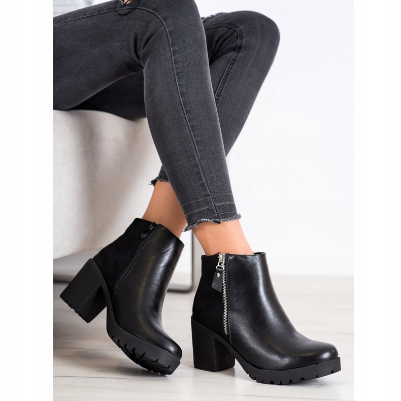 Queen Vivi Botas pretas elegantes preto 2