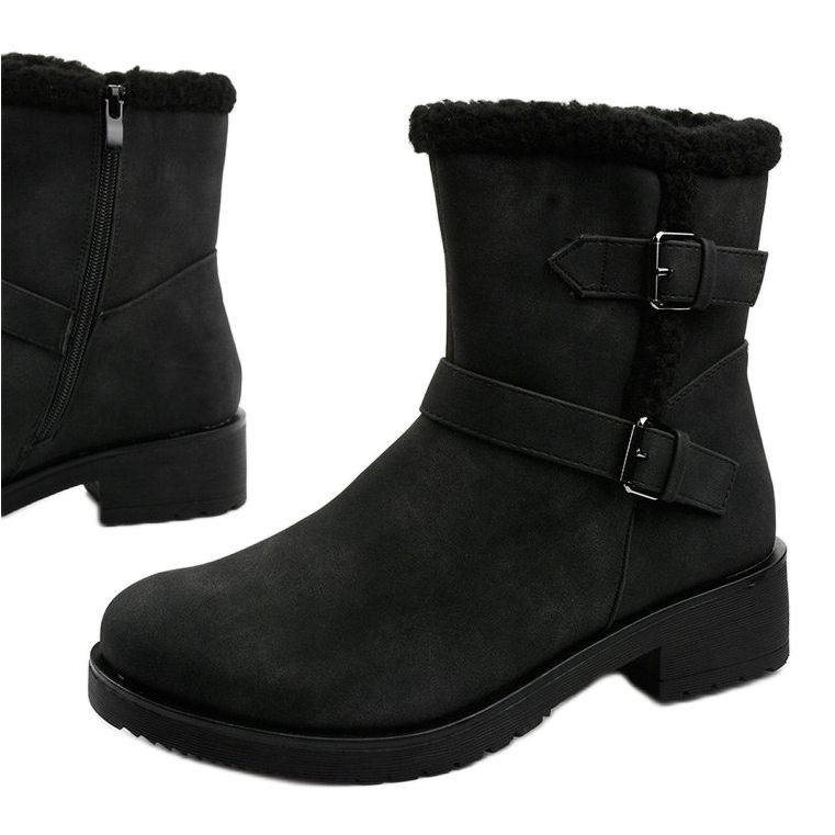 Botas femininas pretas com isolamento Lightwing preto 1