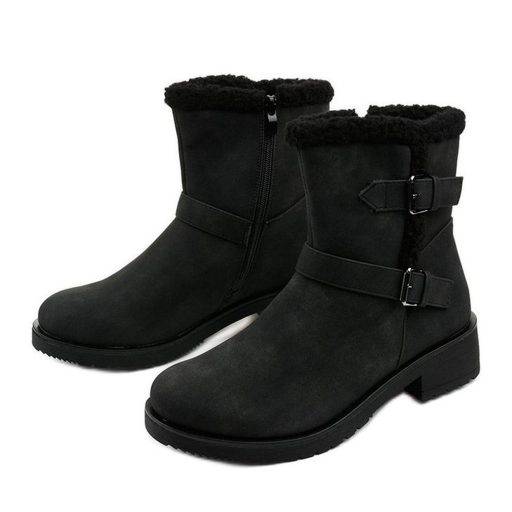 Botas femininas pretas com isolamento Lightwing preto 2