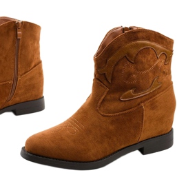 Botas de cowboy quentes Brown Fourmaney marrom 1