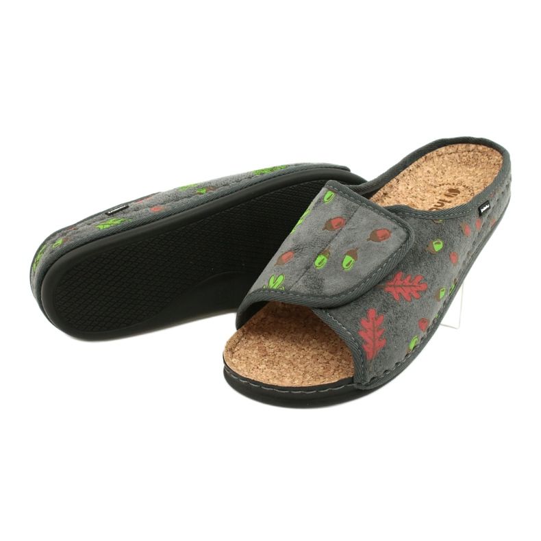 Sapatos femininos Inblu 155D116 cinza multicolorido verde 4