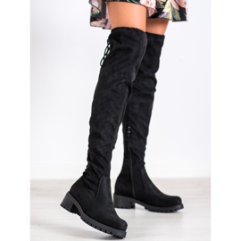 SHELOVET Mosqueteiros confortáveis preto 1