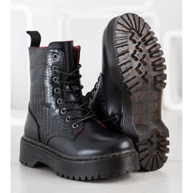 Gogo Botas pretas na plataforma preto 1