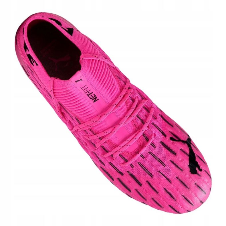 Chuteiras Puma Future 6.1 Netfit Fg / Ag M 106179-03 rosa, preto rosa 2