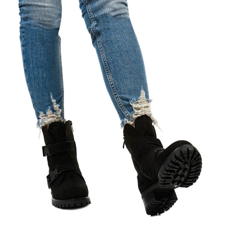 Botas isoladas femininas negras de Irinrahne preto 1