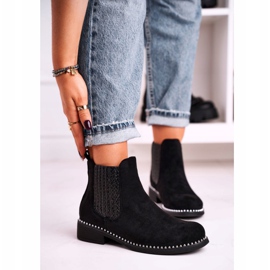 Botas femininas Botas Jodhpur camurça preta Meagan preto 1