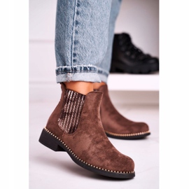 Botas femininas Botas Jodhpur camurça marrom Meagan castanho 1