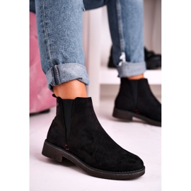 Botas Jodhpur clássicas femininas camurça preta urze preto 2