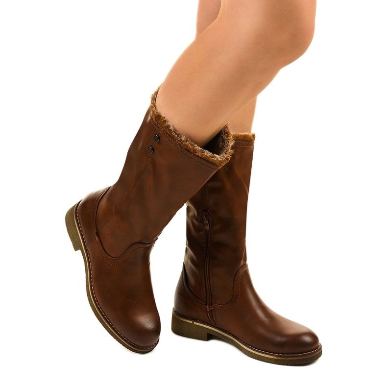 Galaphaura botas isoladas marrons marrom 1